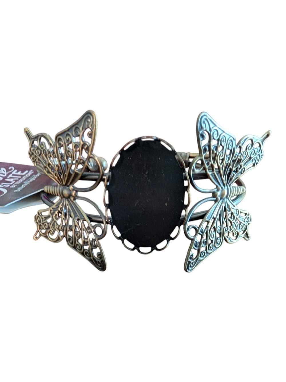 Butterfly Filigree Bezel Cuff
